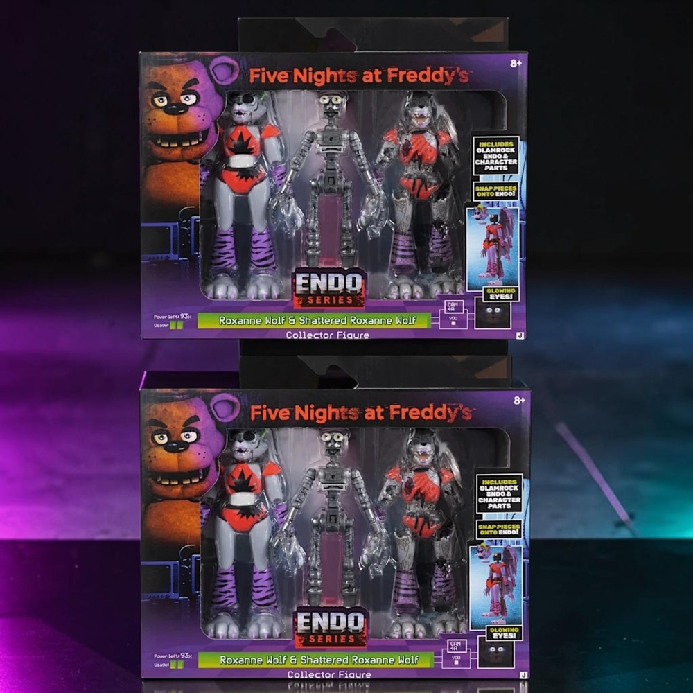 Five Nights at Freddys FNAF Roxanne Wolf Shattered Endo Series Figure Set